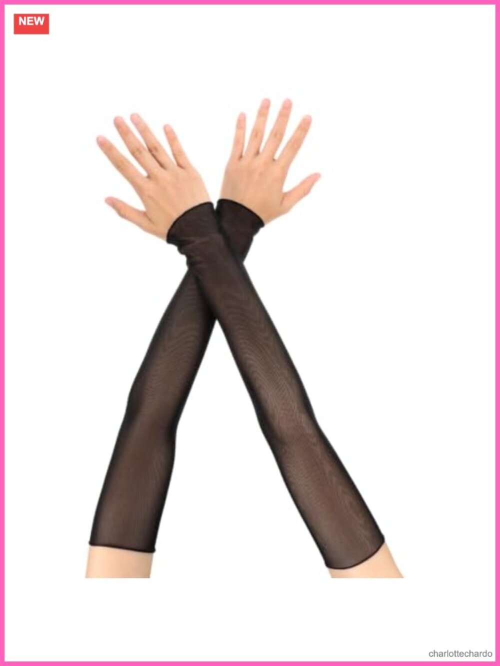 Long Sheer Tulle Fingerless Gloves Women Opera Masquerade Evening